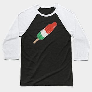 Green White and Red Rocket Popsicle Baseball T-Shirt